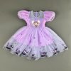 Mẫu váy VT08625-Chất tơ phối lưới thêu họa tiết Kurumi