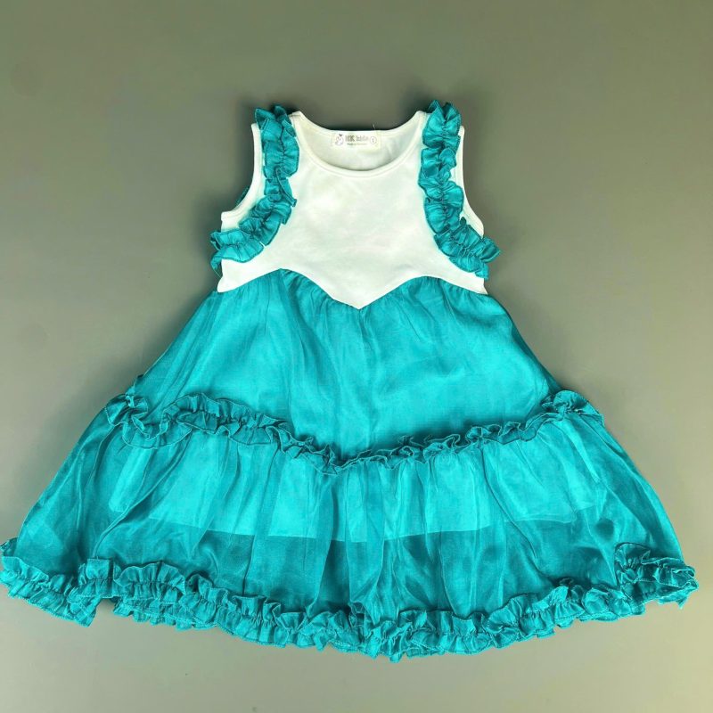 Mẫu váy VCT41-Chất vải cotton phối tơ