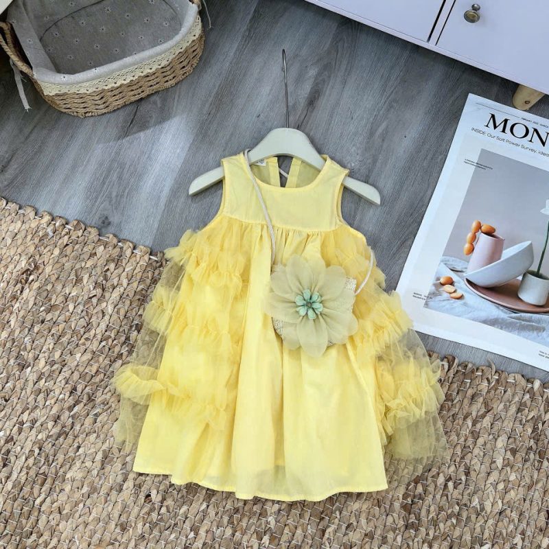 Mẫu váy VT94- Váy thô phối lưới